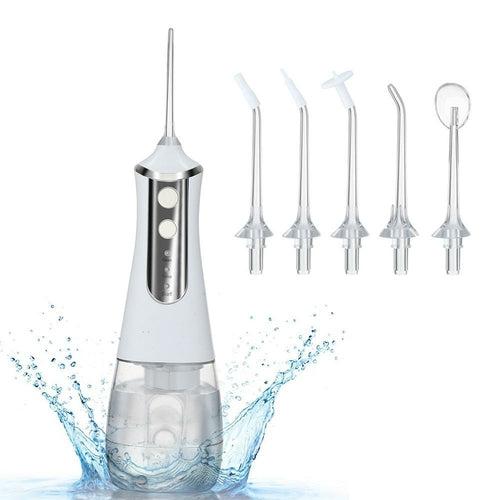 Rechargeable Cordless Water Flosser with High Capacity 350ml Tank