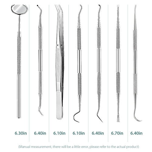 Professional 7 Piece Stainless Steel Dental Tool Kit
