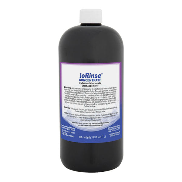 IoTech ioRinse Concentrate Professional Dental Irrigant - Green Apple