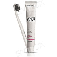 White is Black Charcoal Toothpaste & Toothbrush Set