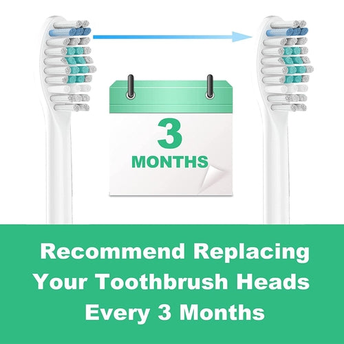 Replacement Toothbrush Heads Compatible with Sonicare E-Series Toothbrush - 6pk