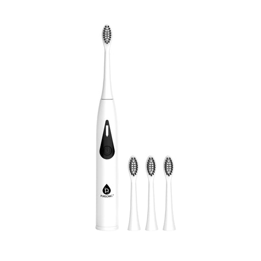 Mario Lopez Battery Powered Ultrasonic Toothbrush with 3 Brush Heads