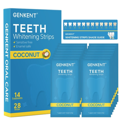 Teeth Whitening Strips - Mint or Coconut Flavor
