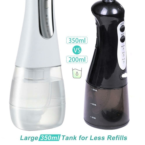 Rechargeable Cordless Water Flosser with High Capacity 350ml Tank