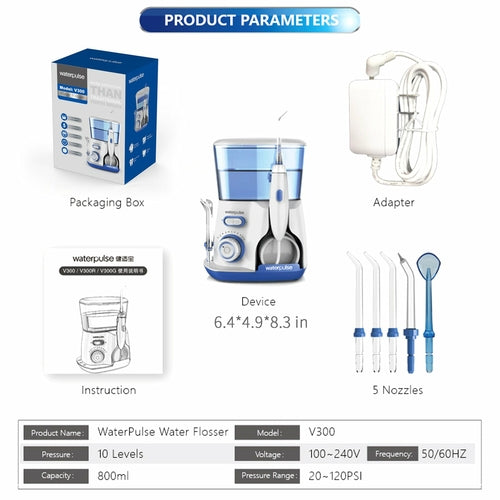 Professional Countertop Water Flosser and Oral Irrigator