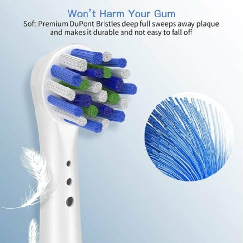 Replacement Toothbrush Heads Cross Cleaning Style Compatible with Oral-B Electric Toothbrush