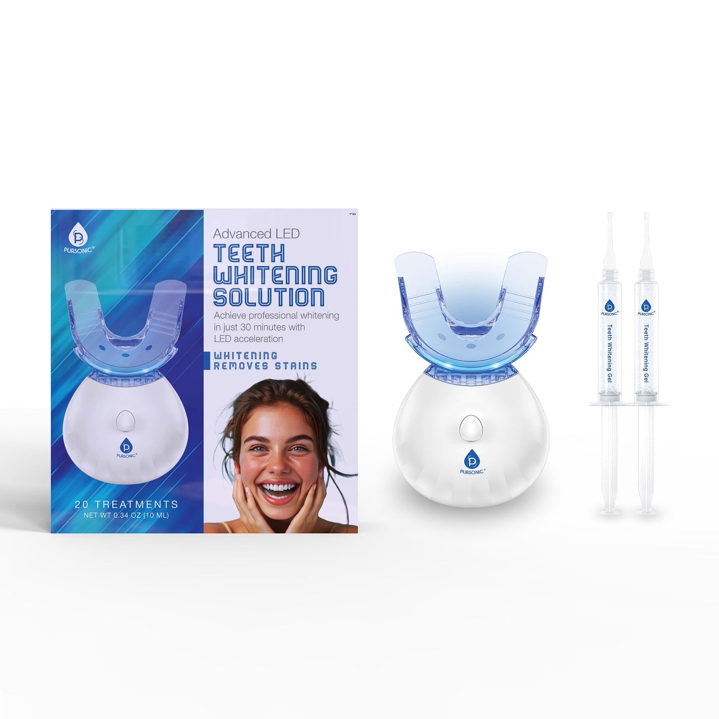 Advanced LED Teeth Whitening Solution Kit