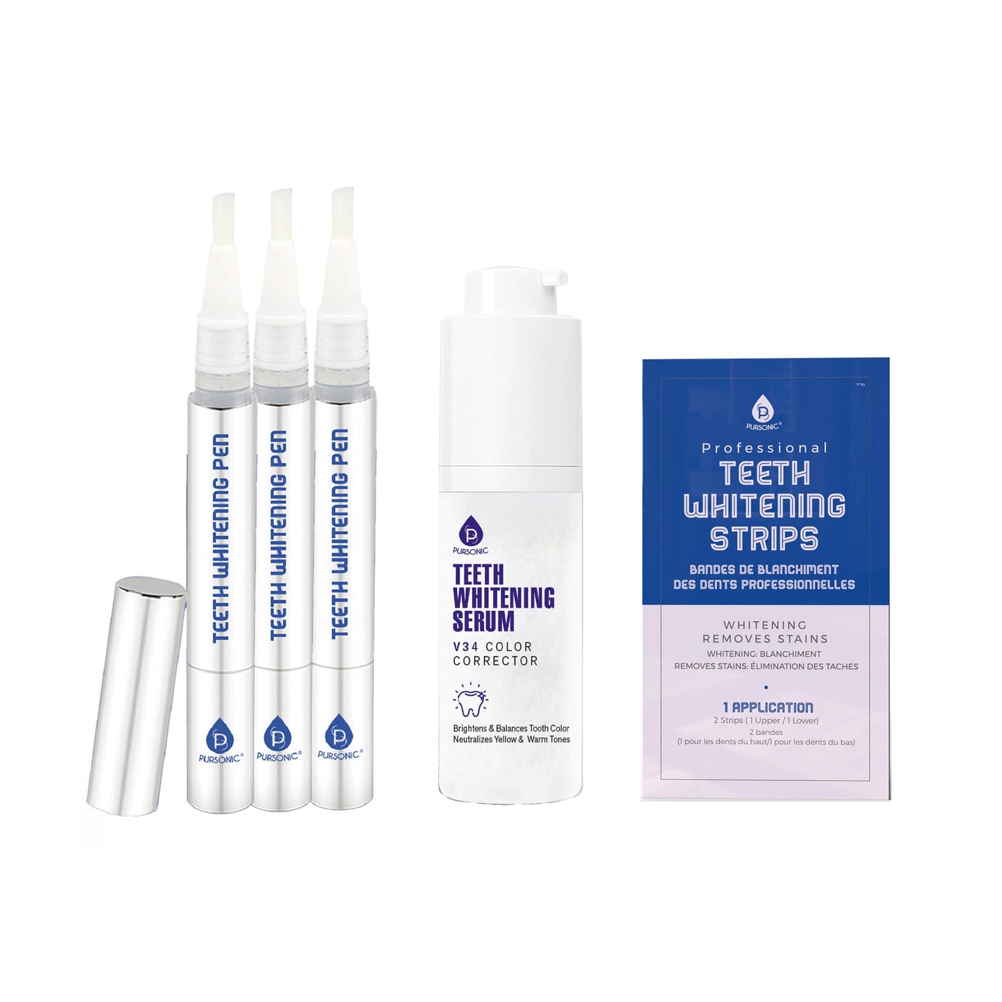 Total Smile Confidence System: Professional Teeth Whitening Strips, Teeth Whitening Pens, & Teeth Whitening Serum