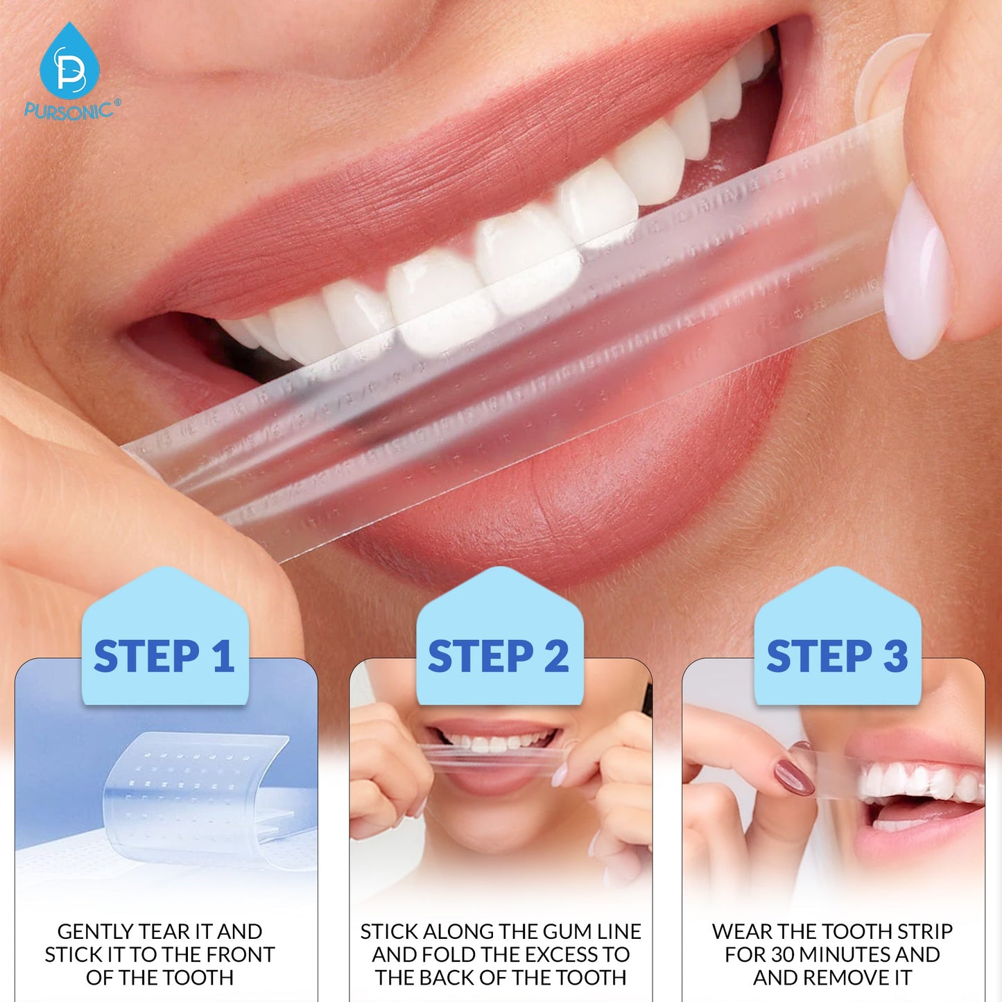 Professional Teeth Whitening Strips - 28ct