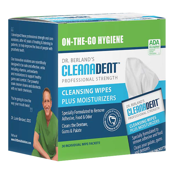 Dr. Berland's Cleanadent Cleansing Wipes from Smilox.com