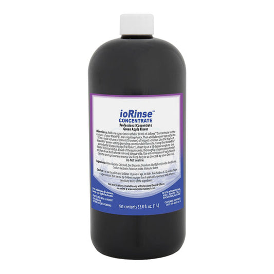 IoTech ioRinse Concentrate Professional Dental Irrigant - Green Apple