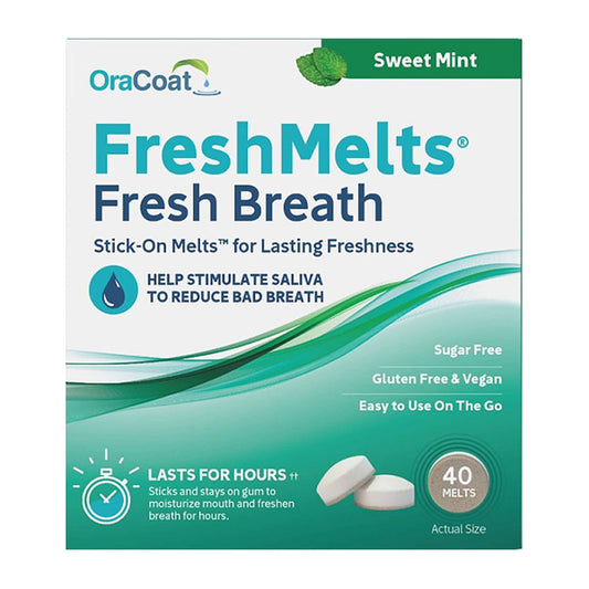 OraCoat FreshMelts for Bad Breath - Sweet Mint - CLEARANCE ITEM