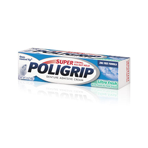 Super Poligrip | Ultra Fresh Denture Adhesive Cream at Smilox.com