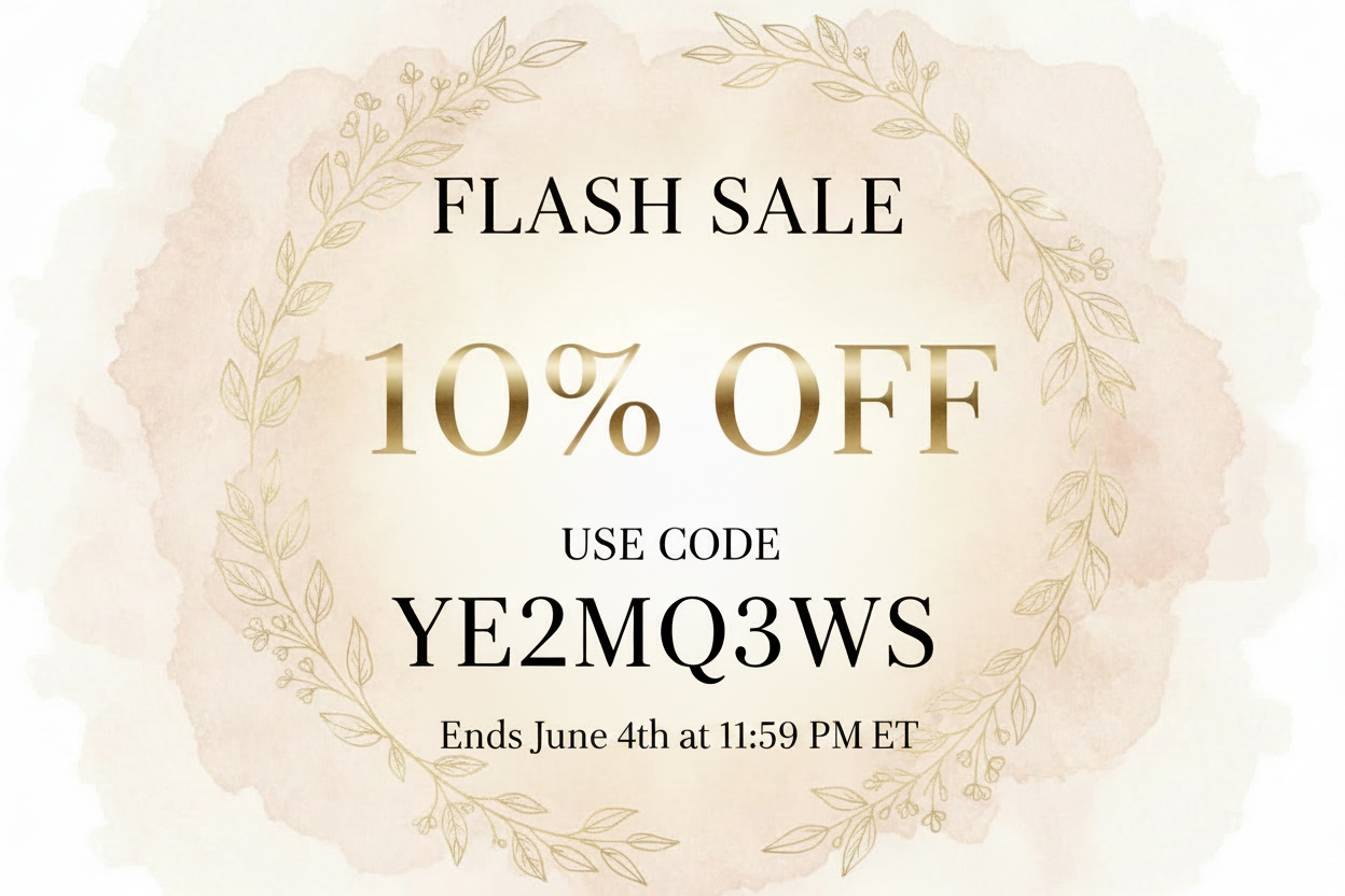 Smilox Flash Sale Hero Banner - Botanical with Date