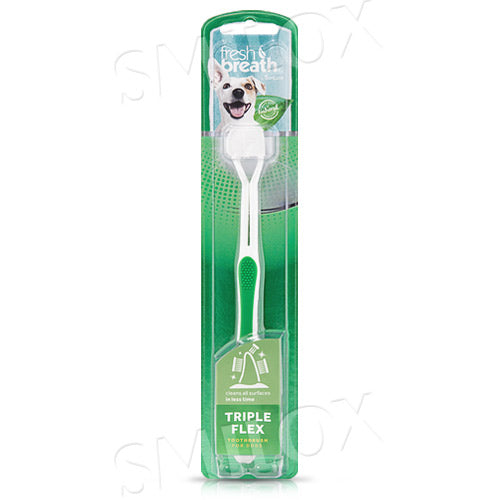TropiClean Fresh Breath TripleFlex Toothbrush for Dogs