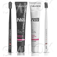 Black & White Charcoal Toothpaste & Toothbrush Combo